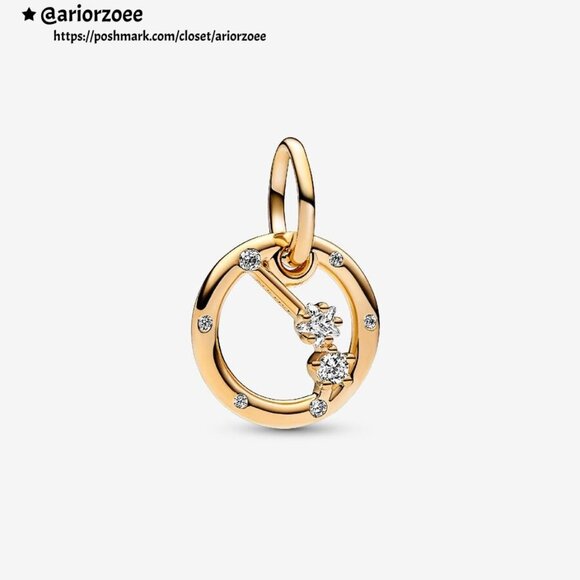 Pandora Aries Zodiac Dangle Charm - Picture 1 of 2